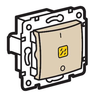 Legrand Valena 2 pólusú kapcsoló ellenőrzőfény elefántcsont