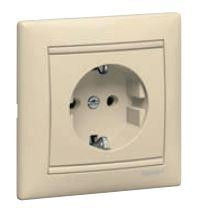 Legrand Valena 2P+F dugalj gyermekvédelemmel elefántcsont