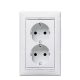 Legrand Valena 2x2P+F dugalj fehér