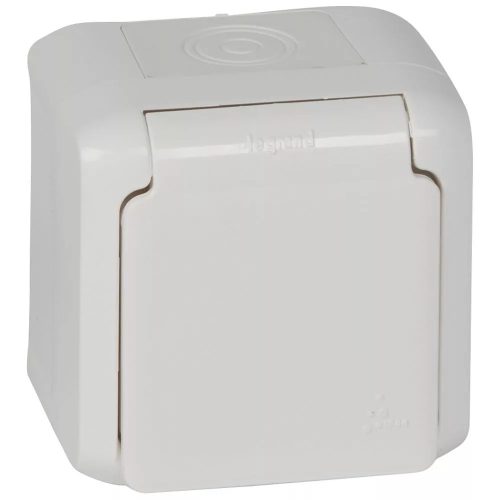 Legrand Forix 2P+F földelt csatlakozóaljzat, gyermekvédelemmel falon kívüli IP44 fehér
