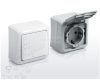 Legrand Forix 2P+F földelt csatlakozóaljzat, gyermekvédelemmel falon kívüli IP44 fehér