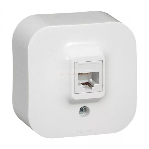 Legrand Forix 1xRJ45 Cat.5e UTP informatikai csatlakozóaljzat falon kívüli IP20 fehér