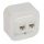 Legrand Forix 2xRJ45 Cat.5e UTP informatikai csatlakozóaljzat falon kívüli IP20 fehér