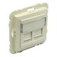 Efapel Logus90 fedél dupla RJ45 krém