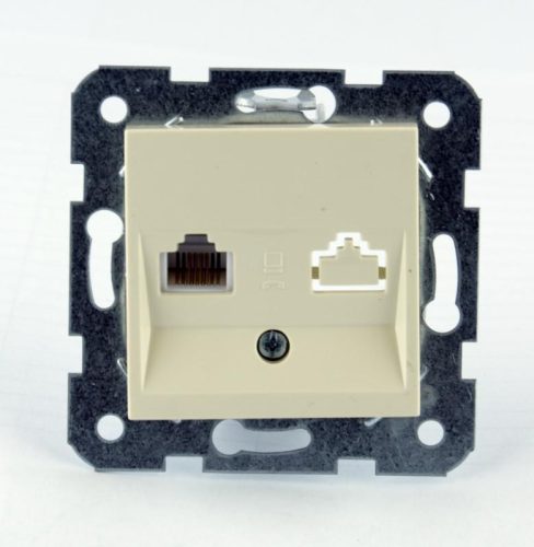 Panasonic Karre Plus RJ45 CAT 5E FALI ALJZAT bézs (keret nélkül)