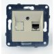 Panasonic Karre Plus RJ45 CAT6 FALI ALJZAT bézs (keret nélkül)