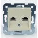 Panasonic Karre Plus RJ45 CAT + RJ11 Cat3  FALI ALJZAT bézs