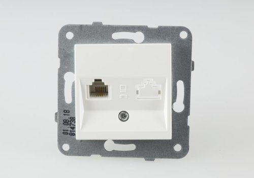 Panasonic Karre Plus RJ11 CAT3 FALI ALJZAT fehér keret nélkül
