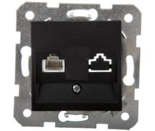 Panasonic Karre Plus RJ11 CAT3 FALI ALJZAT fekete