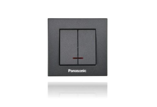 Panasonic Karre Plus csillárkapcsoló 105 jelzőfényes fekete (keret nélkül)