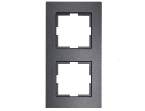Panasonic Karre Plus 2-es sorolókeret vízszintes/függőleges fekete(Felirat nélkül)