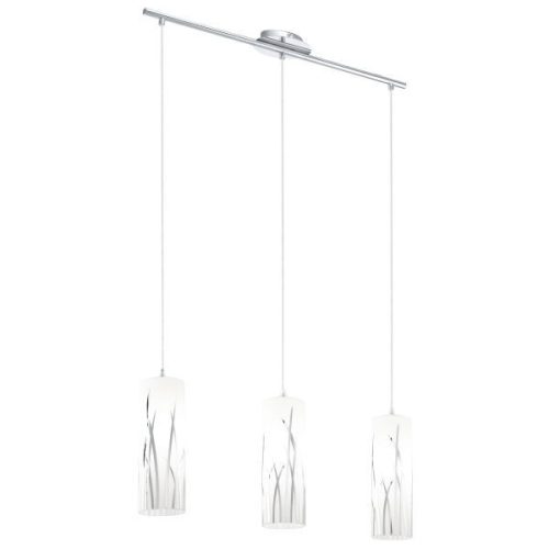 RIVATO Függ E27 3x60W üv/kr h:70,5cm