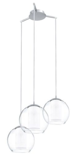BOLSANO Függ E27 3x60W kr/üv d:50,5cm