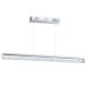 CARDITO 1 LED-es függ.6x6W króm/krist.szab.