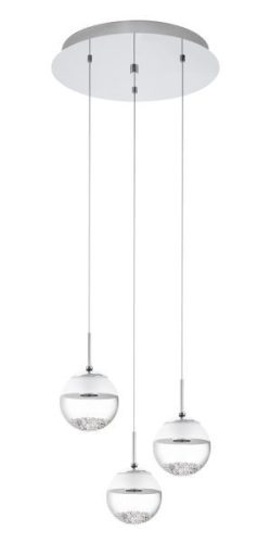 MONTEFIO 1 LED-es függ 3x5W króm kerek