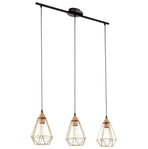 TARBES Függeszték E27 3x60W réz színű