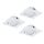 Pineda LED beép.3x6W 8,4cm szögl.fehér