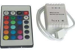 RGB vezérlő infra távirányítású 72W 24 gombos