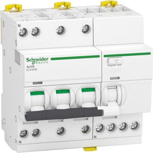 Schneider Electric A tipusú áram-védőkapcsoló 4 pólusú kombinált (Fi-relé) 16A 30mA B16