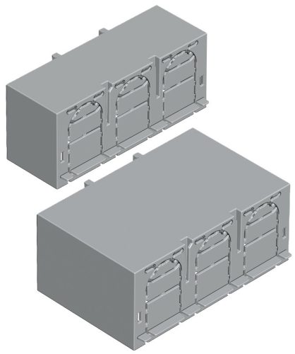 Érintésvédelmi burkolat alsó/felső kábelbevezetéshez 3P 00, 3P, L=36 mm