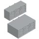 Érintésvédelmi burkolat alsó/felső kábelbevezetéshez 3P 00, 3P, L=36 mm