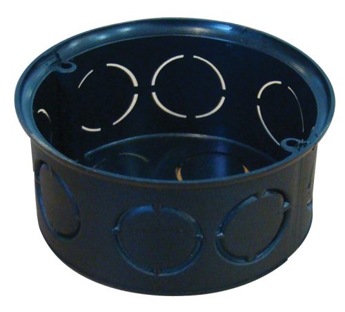 Perforált szerelvénydoboz süllyesztett, tetővel, fekete 72×36mm