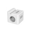 WinningStar - Kocka elosztó - 2-es + 3 x USB + beépített lámpa - 2 m