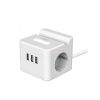 WinningStar - Kocka elosztó - 2-es + 3 x USB + beépített lámpa - 2 m