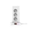 WinningStar - Kocka elosztó - 2-es + 3 x USB + beépített lámpa - 2 m