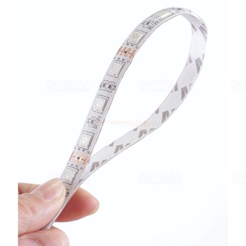 Led szalag  meleg fehér 120 LED 12W IP65 3000K