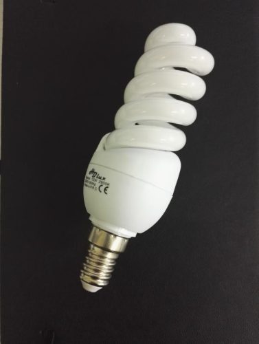 Kompakt fénycső E-14 12W Spirál T2