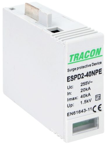 T2 AC típusú túlfeszültség levezető betét 40 NPE 40kA 275V