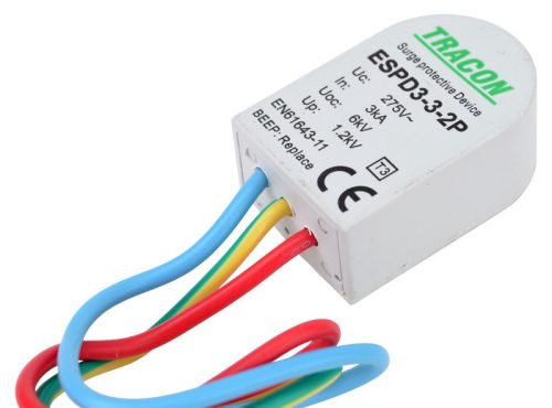 T3 AC típusú túlfeszültség levezető, szerelvénydobozba 275V 3kA 6kV