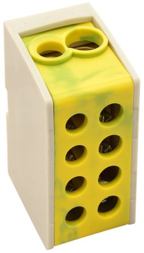 Fővezeték soroló sorkapocs 1-25 mm2 Zöld-sárga