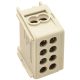 Főáramköri leágazó kapocs, sínre szerelhető, szürke 1×35+1×25mm2