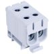 Főáramköri leágazó kapocs, sínre szerelhető, szürke 6-50mm2