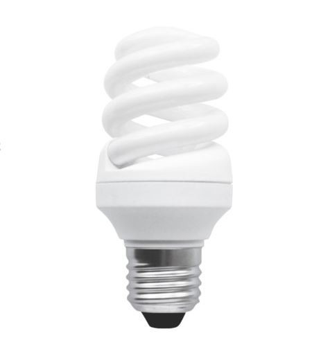Kompakt fénycső E-27 12W SPIRÁL T2