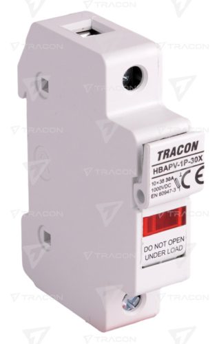 Szakaszolókapcsoló-biztosító hengeres bizt.hoz, PV 30 A, 10×38, Un=1000 VDC, DC-20B, IP20