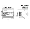 Mean Well led tápegység sínre szerelhető 48V 150W 3,1A