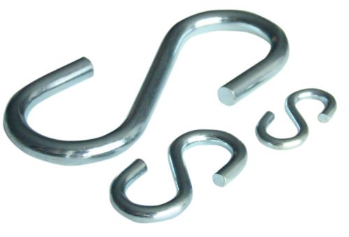Acél kampó, horganyzott 3×30mm, 320N