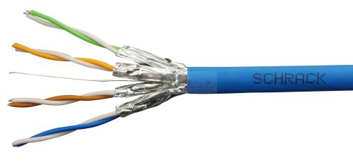 Számítógépvezeték U/FTP CAT6a 4x2xAWG23/1, 500Mhz, LS0H, Dca