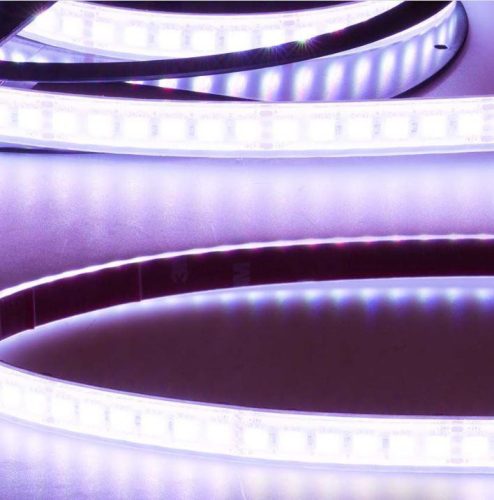 Prémium Food Safe LED szalag 24V AQUA IP67 12W/m RGB UV álló 5 méter