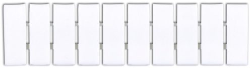 Jelölőlapka TSKA, TSKB sorozatkapocshoz, (10 modul), W=4mm