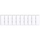 Jelölőlapka TSKA, TSKB sorozatkapocshoz, (10 modul), W=4mm
