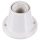 Foglalat E27 műanyag egyenes, talpas,max.: 60W, 4A, 250V, fehér