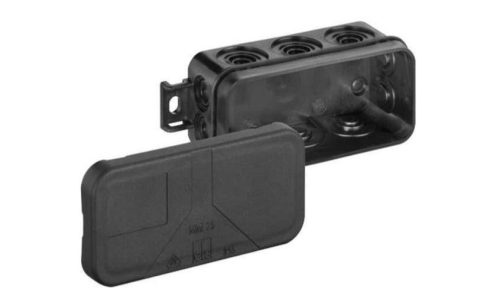 Kötődoboz 75x36x40 IP54 vízmentes fekete