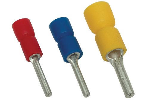 Szigetelt 2,5mm2 csapos saru, ónozott elektrolitréz, kék