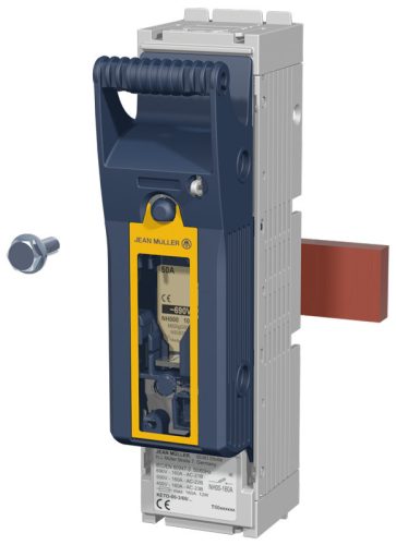 Szakaszolókapcsoló-biztosító,gyűjtősínre, keretes kapocs 690VAC, 440VDC, 160A, 1P, NH00
