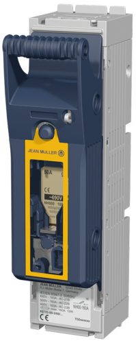 Vízszintes szakaszolókapcsoló-biztosító, szerelőlapra, 1P AC 690V, DC 440V, 160A, 1P, 00