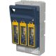 Vízszintes szakaszolókapcsoló-biztosító, szerelőlapra, 3P AC 690V, DC 440V, 400A, 3P, 2